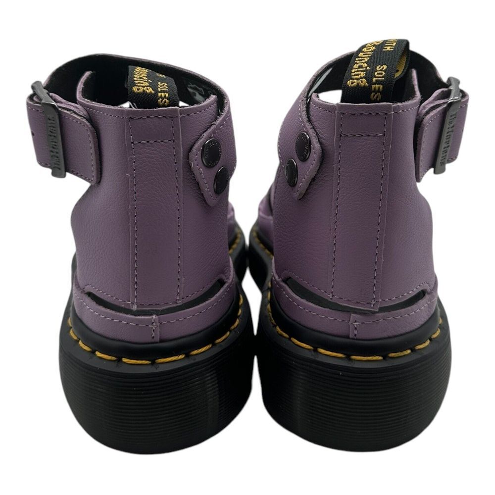 Dr. Martens Clarissa II Quad Sandals Women's Size 8 Lilac Purple Chunky Leather - Picture 8 of 10